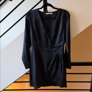 Abercrombie Elegant Black Long-Sleeve Dress